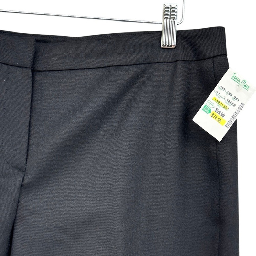 VTG Jones New York Country Essentials Petite Black 100% Wool Dress Pants 10P NWT